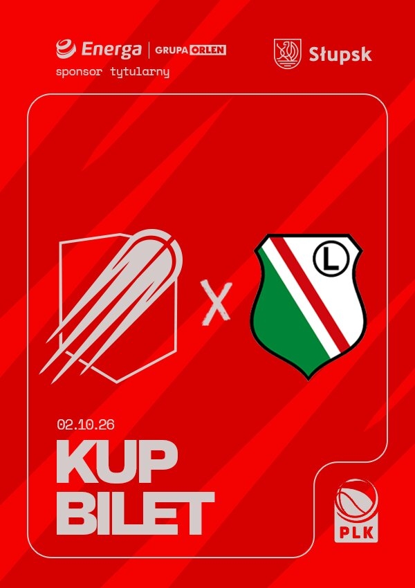 Bilety Energa Czarni Słupsk vs Legia Warszawa