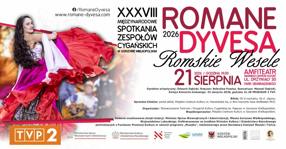 XXXVIII Międzynarodowe Spotkania Zespołów Cygańskich ROMANE DYVESA 2026