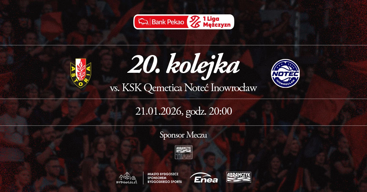 Enea Abramczyk Astoria Bydgoszcz vs KSK Qemetica Noteć Inowrocław