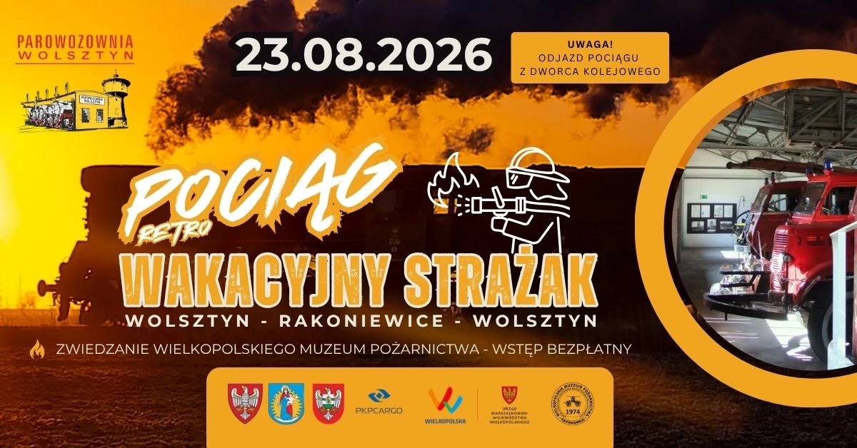 Pociąg Retro I Wakacyjny Strażak